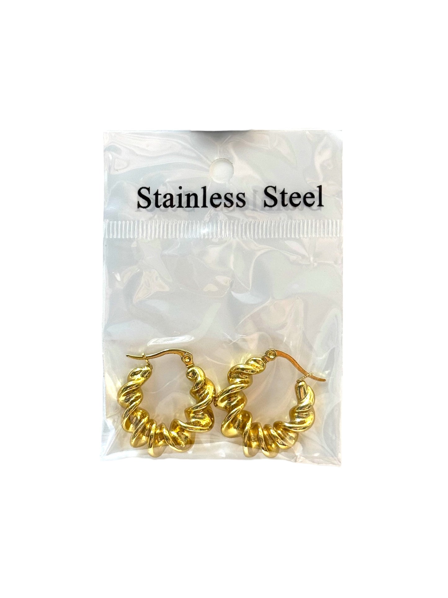 Aros de acero modelo #652 dorado