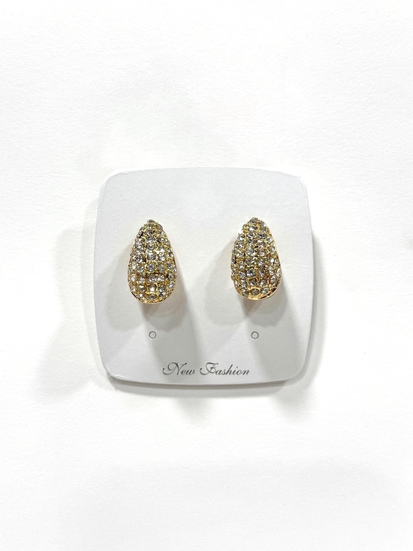 Aros Strass de fantasía #635 dorado