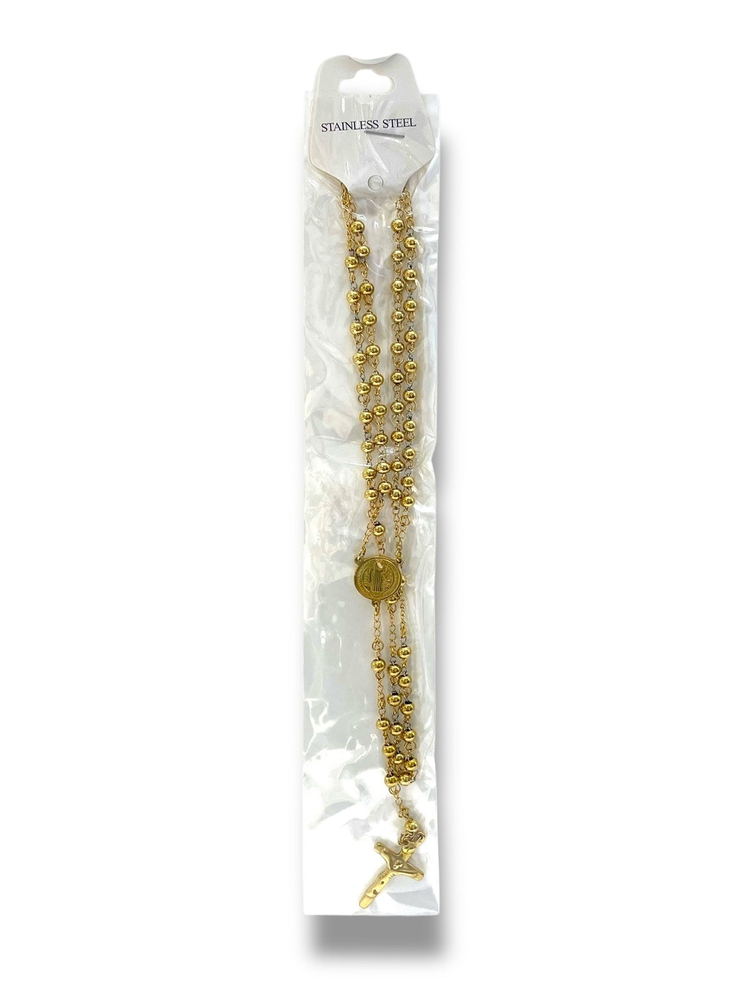 #1270 Collar Rosario_Dorado 5mm