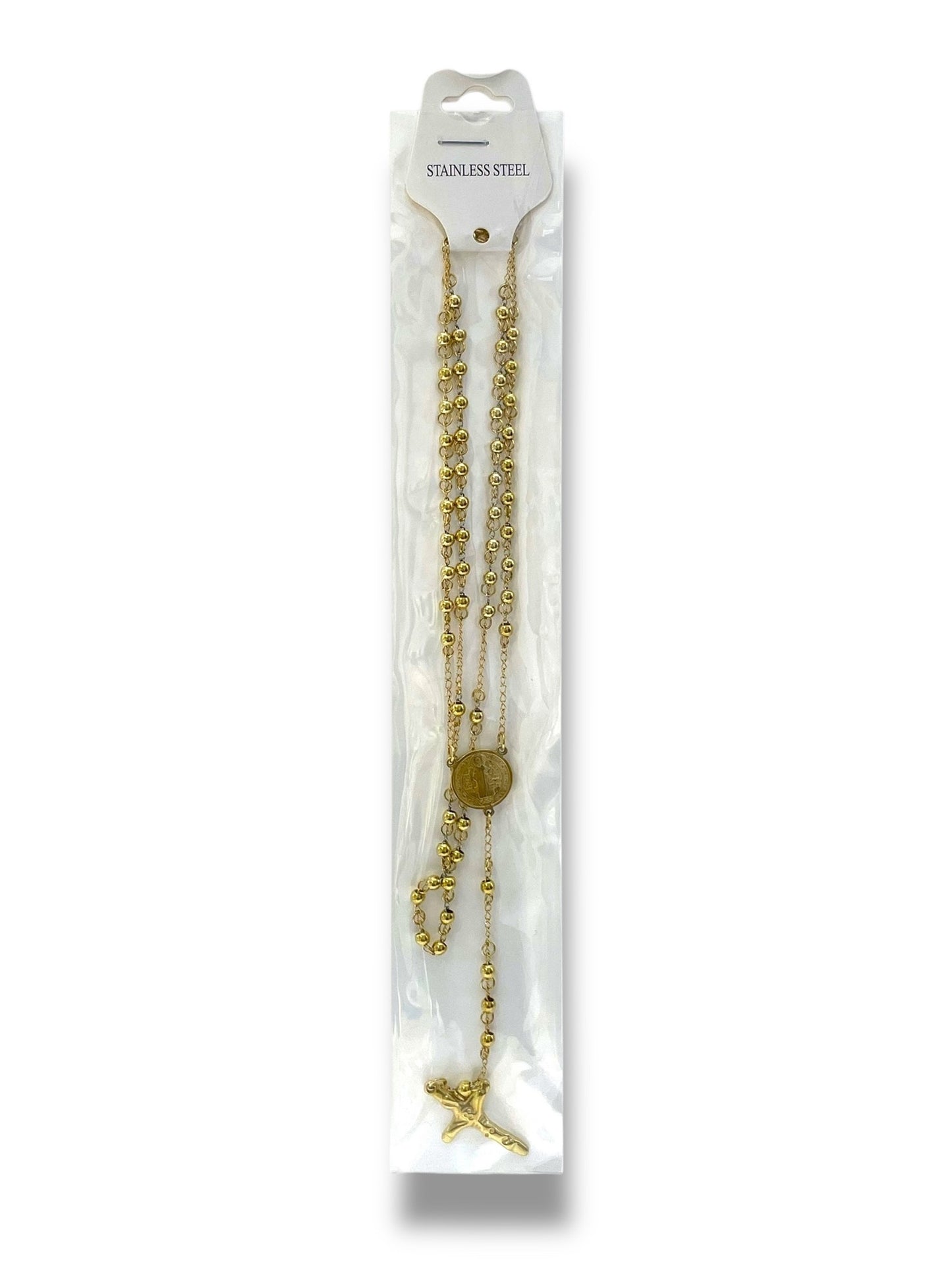 #1267 Collar Rosario_Dorado 4mm