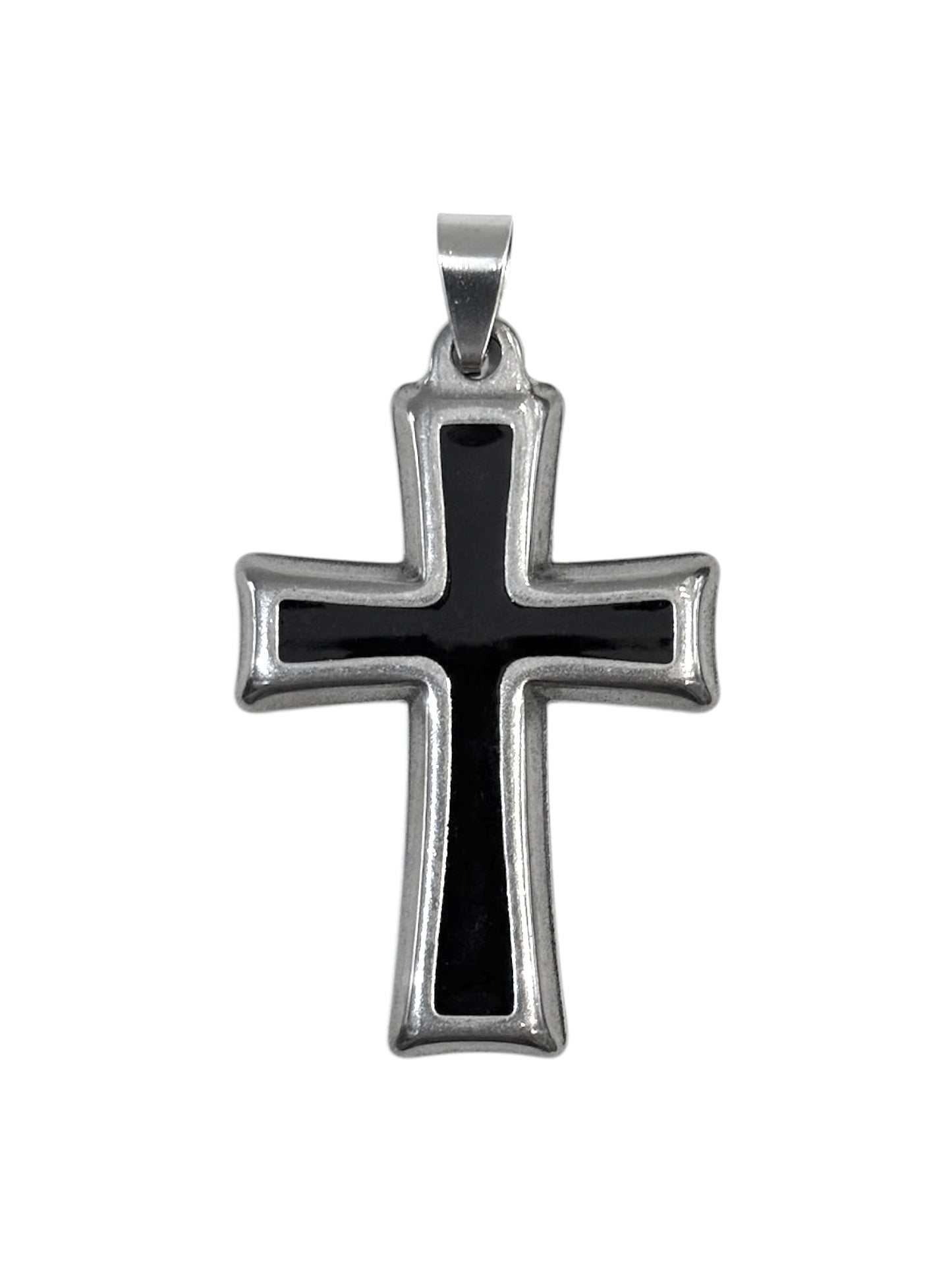 Colgante #1713 cruz negro_grande