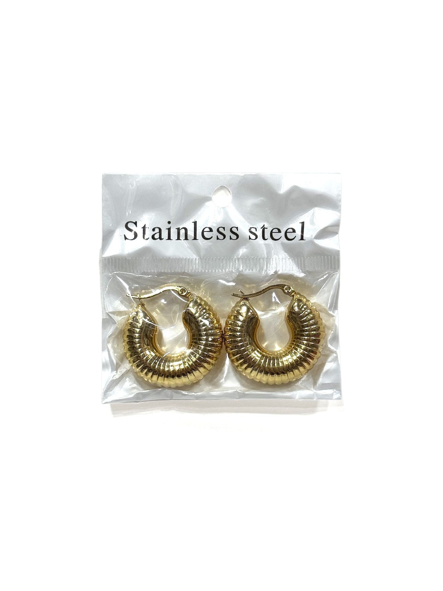 Aros de acero modelo #651 dorado