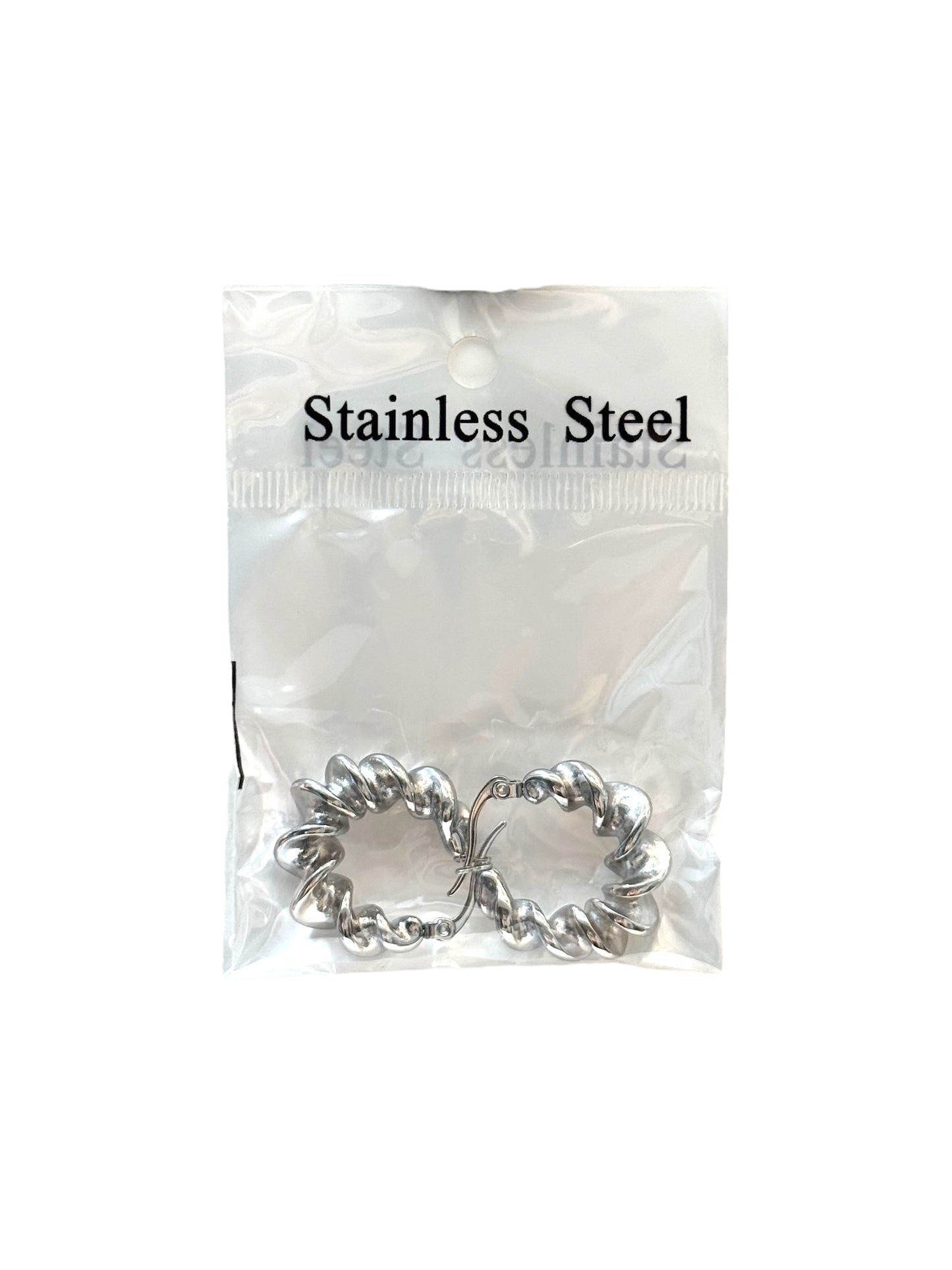 Aros de acero modelo #652 plateado