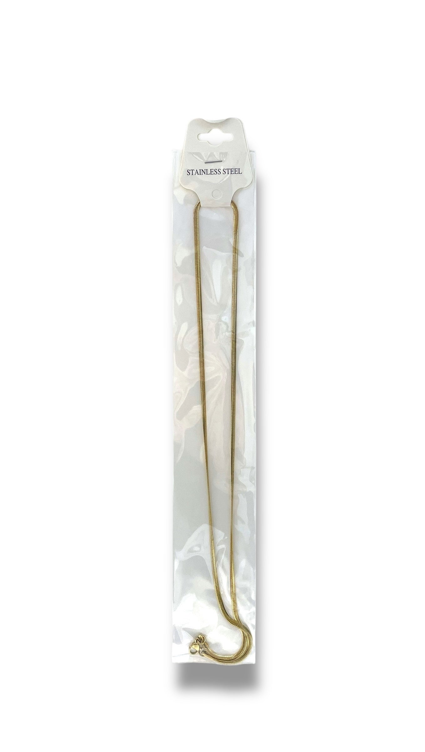 #E-4 Cadena de Serpiente Cinta_Dorado 3mm
