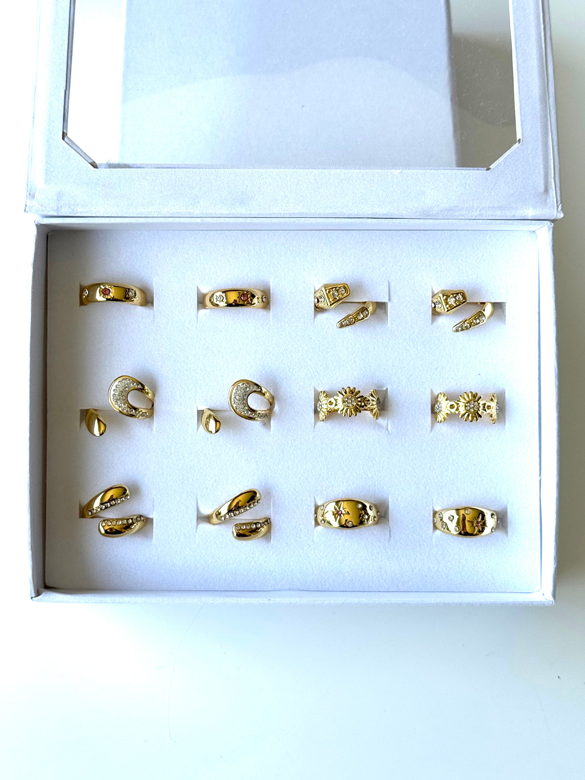 #60 ARGOLLA STRASS MULTIDISEÑO #Dorado