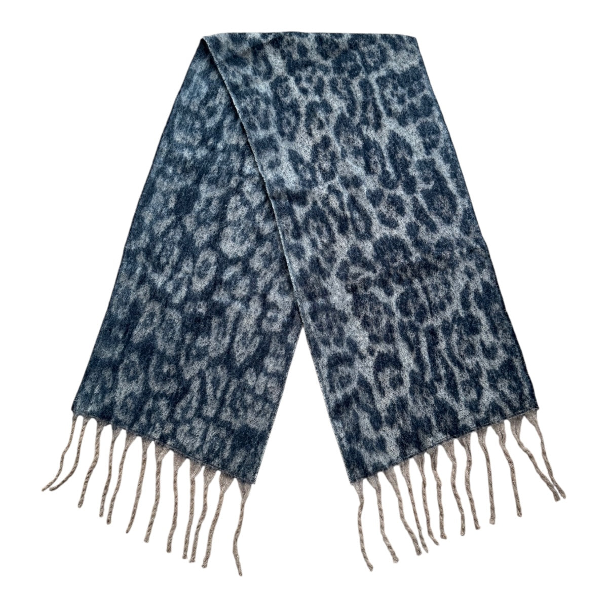 Bufanda Animal Print Peludo # Beige