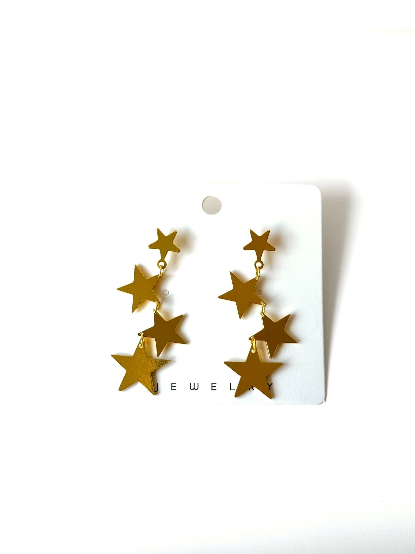 Aros de fantasía estrella #1020 dorado