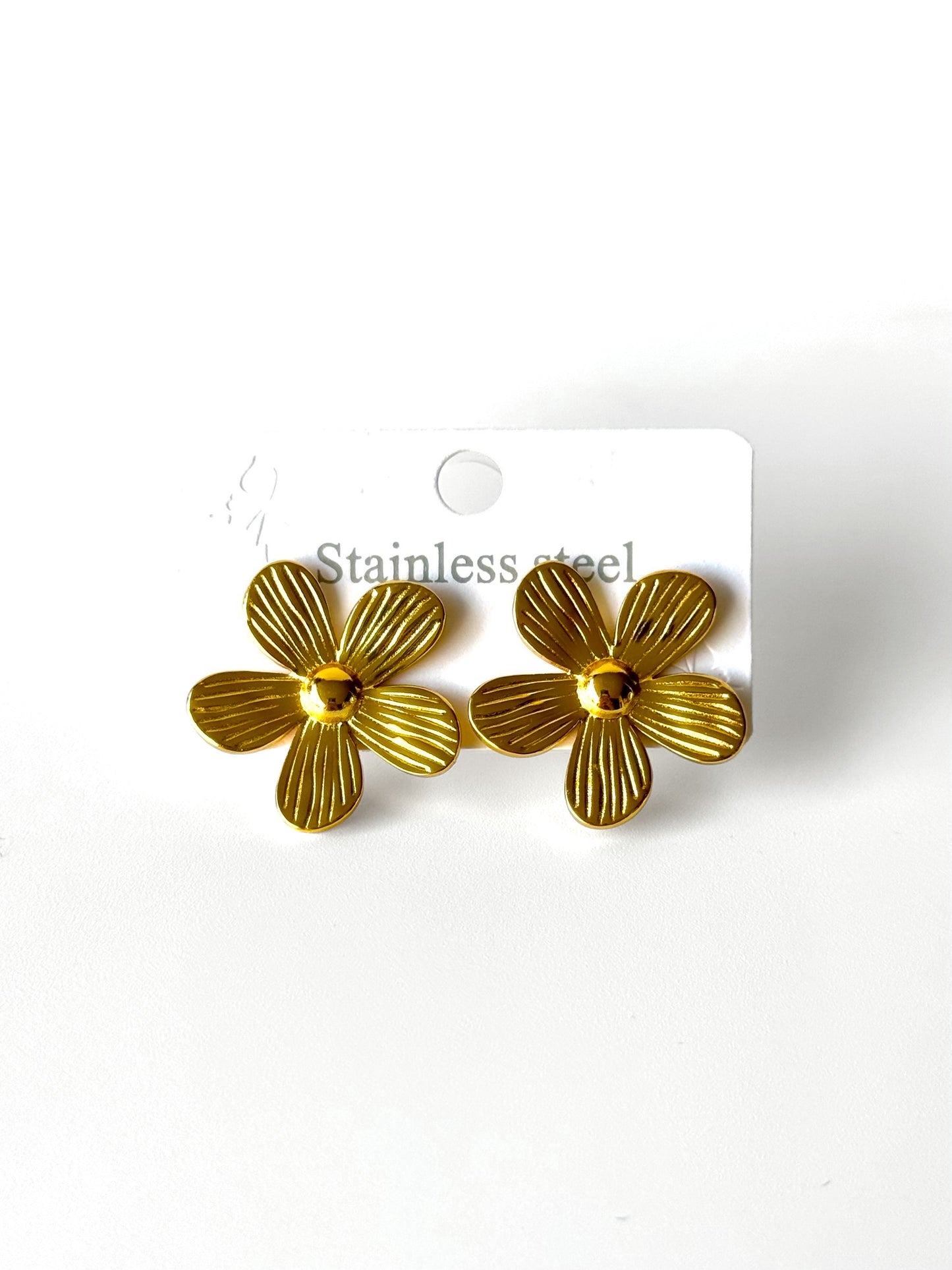 Aros de acero modelo #901 dorado