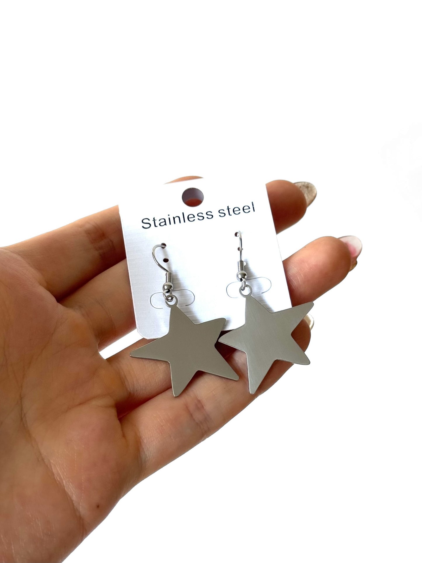 Aros de acero modelo #5203 plateado