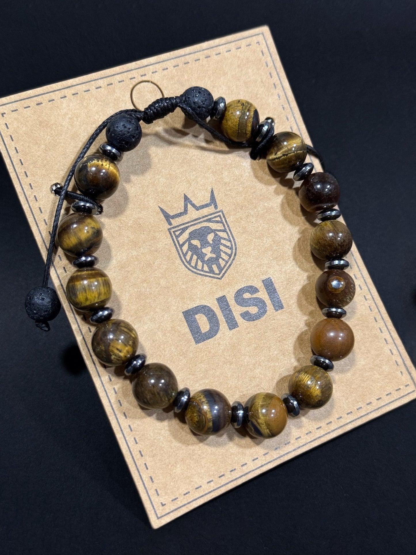 Pulsera de piedras naturales para hombre #5124