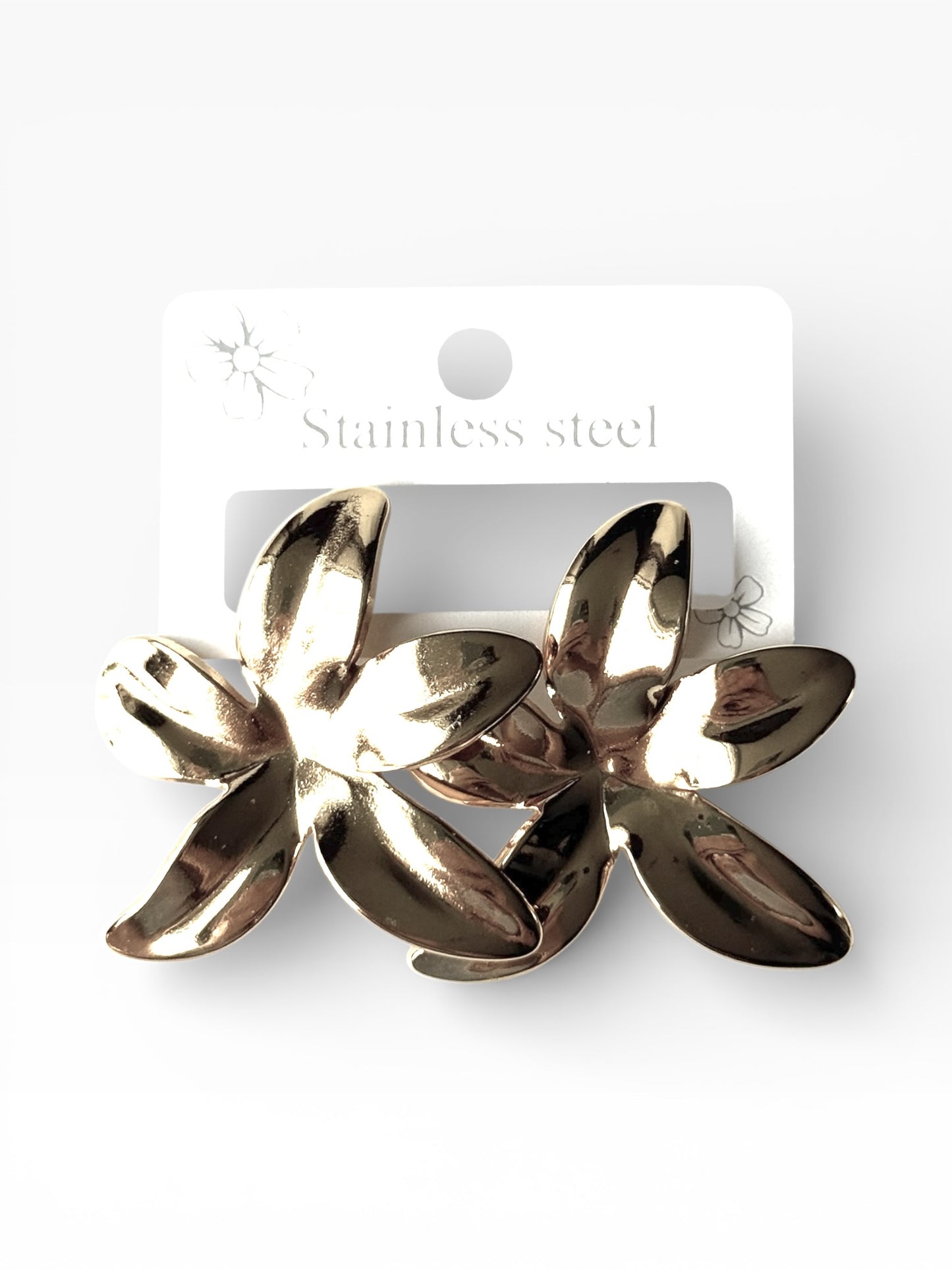 Aros de acero modelo #9217 plateado