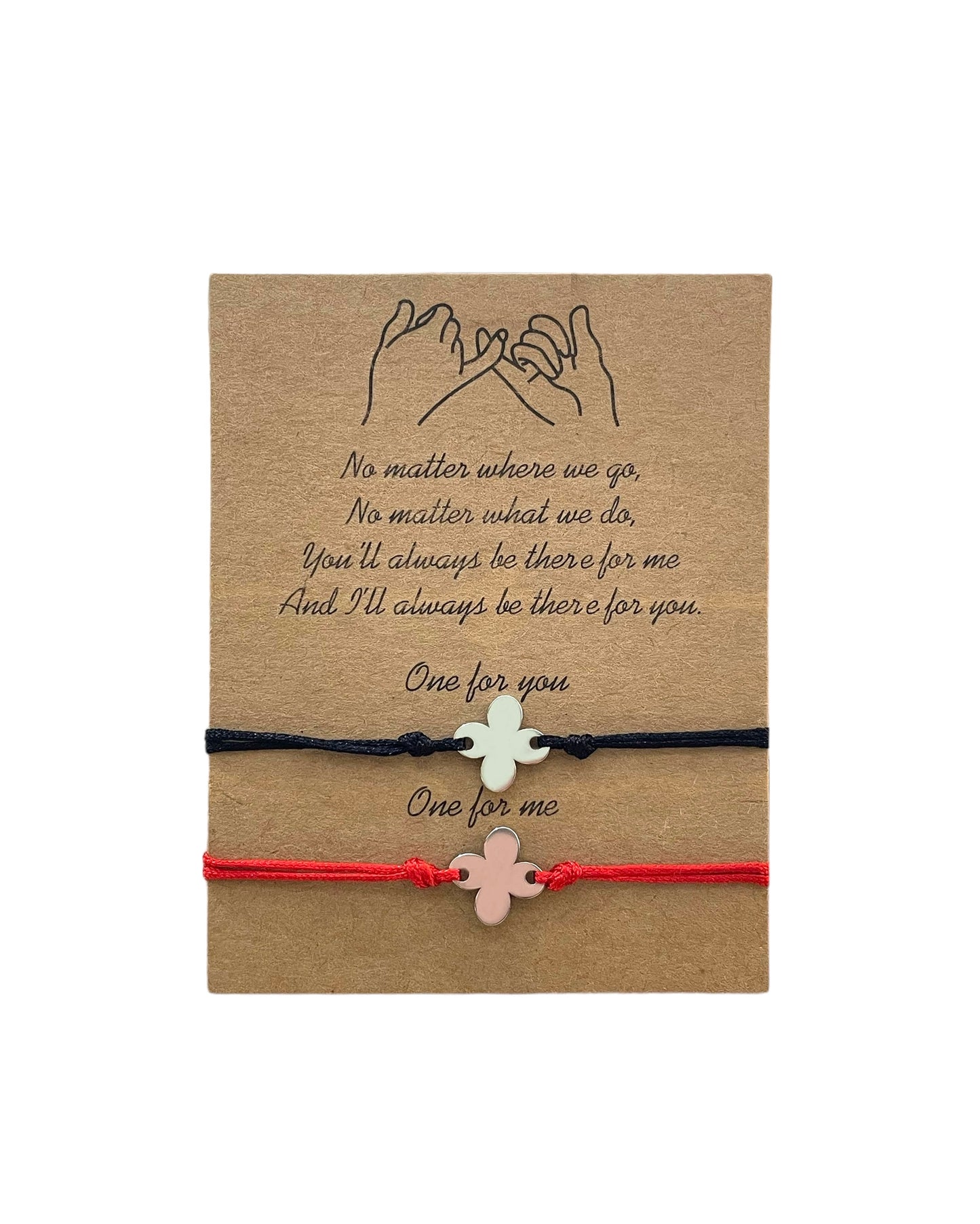 Pulsera de pareja y amistad modelo #325 clover