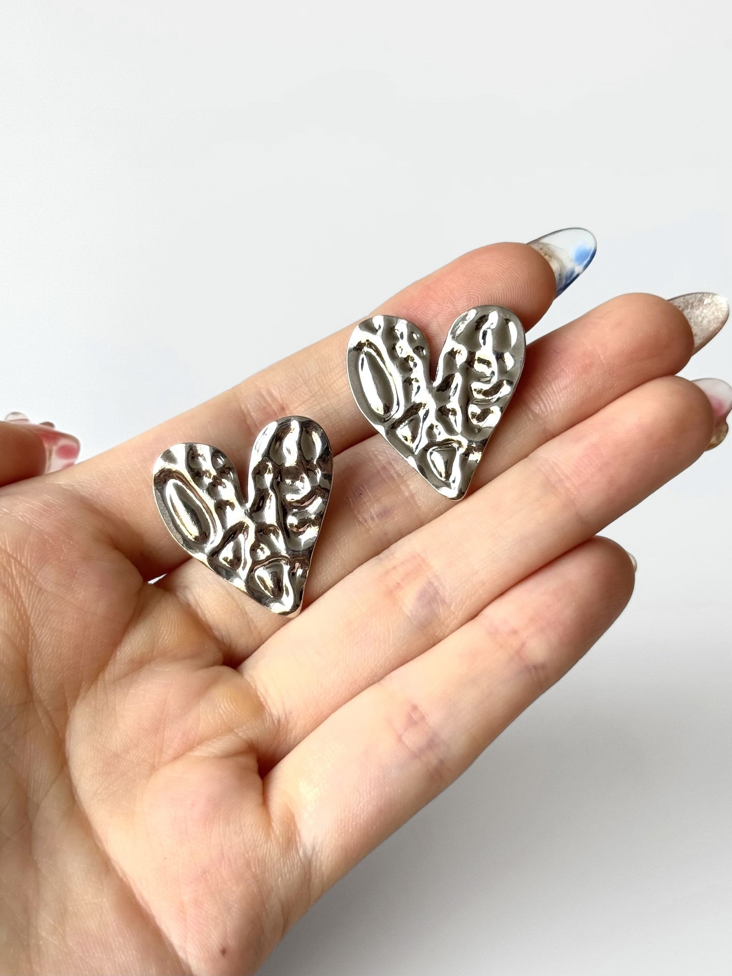 Aros de acero modelo #921 plateado