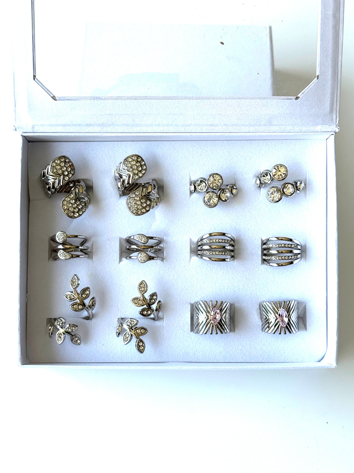 #57 ARGOLLA STRASS MULTIDISEÑO #Plateado