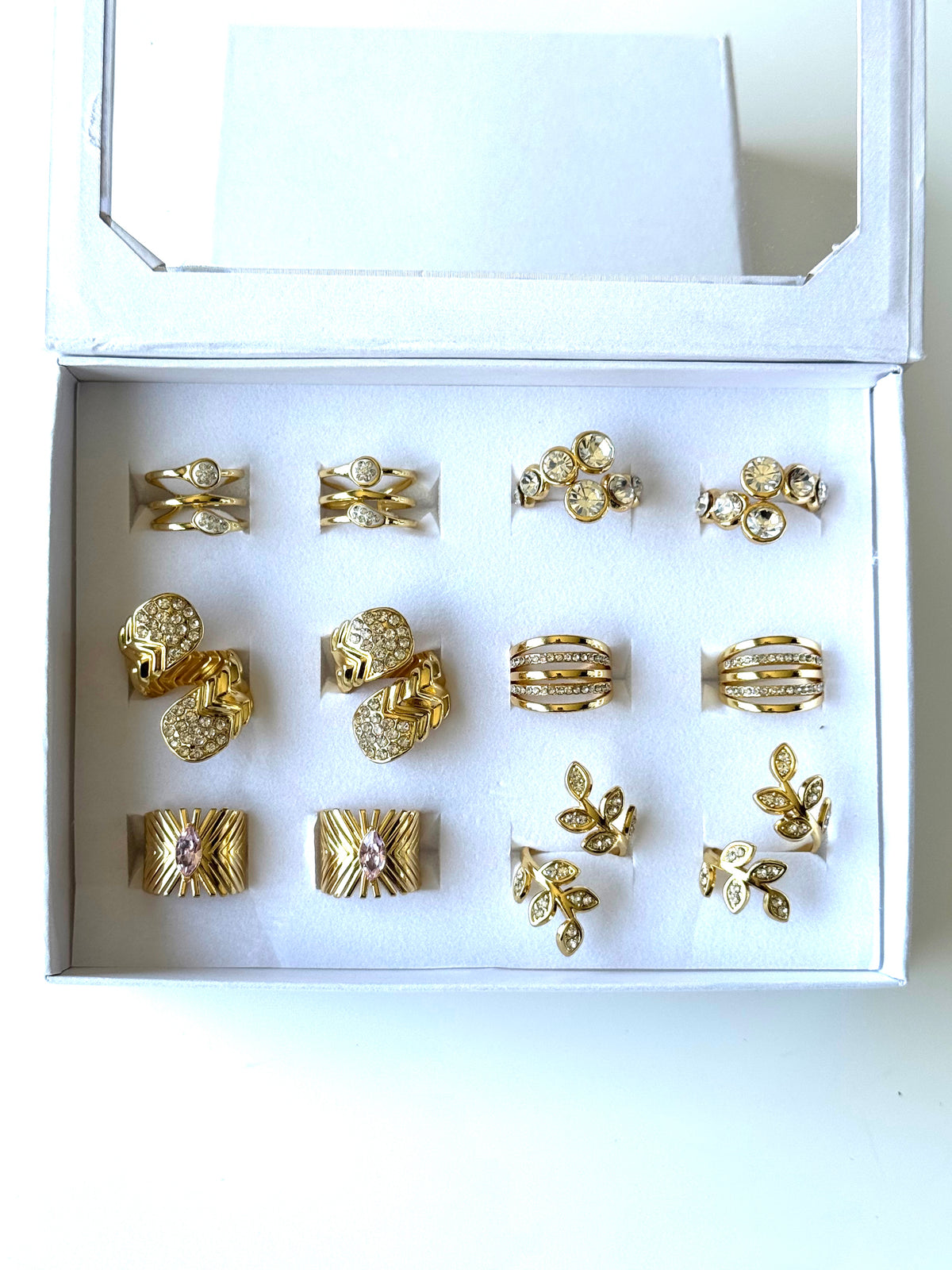 #58 ARGOLLA STRASS MULTIDISEÑO #Dorado
