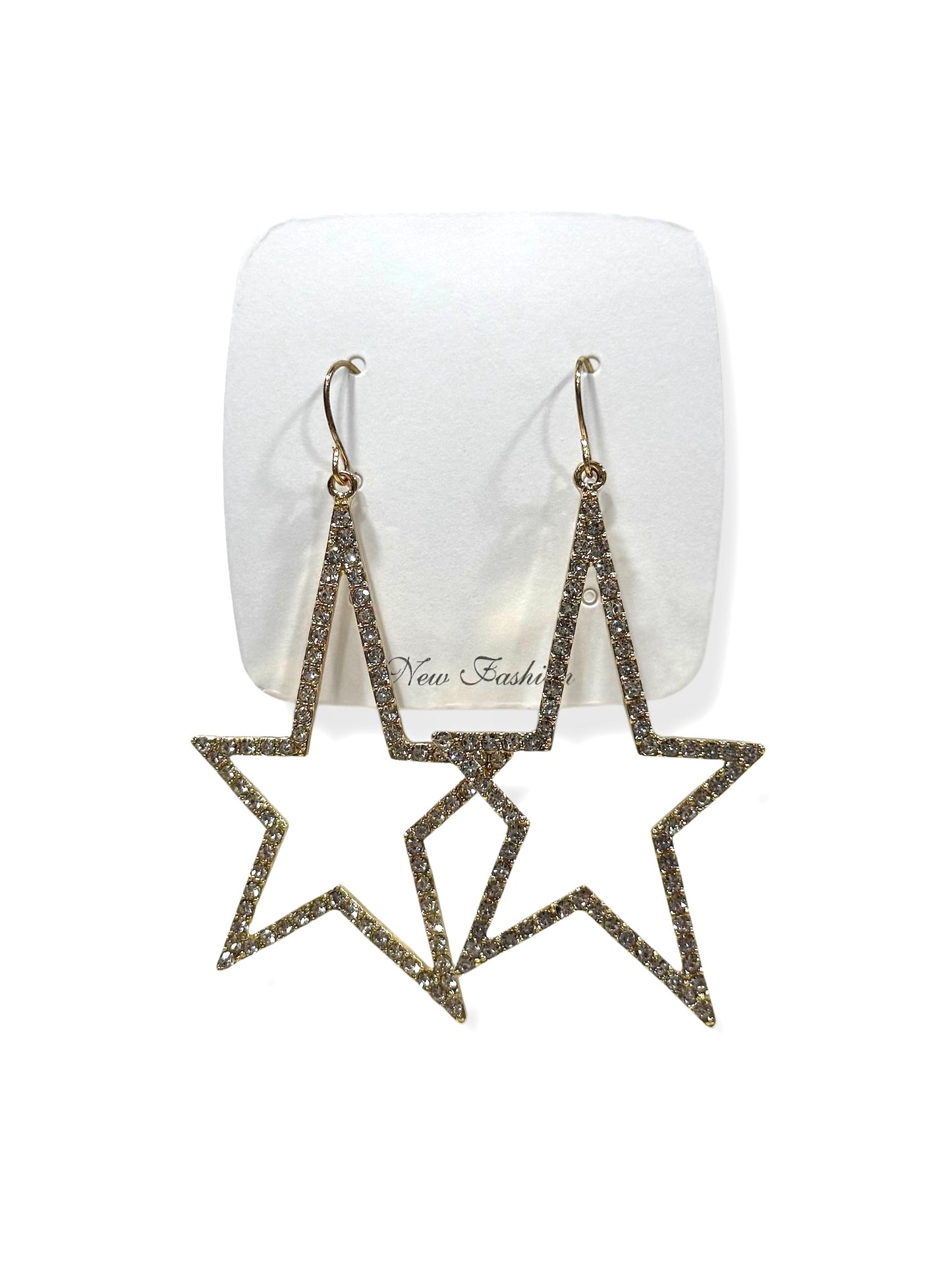 Aros de fantasía estrella #620 dorado