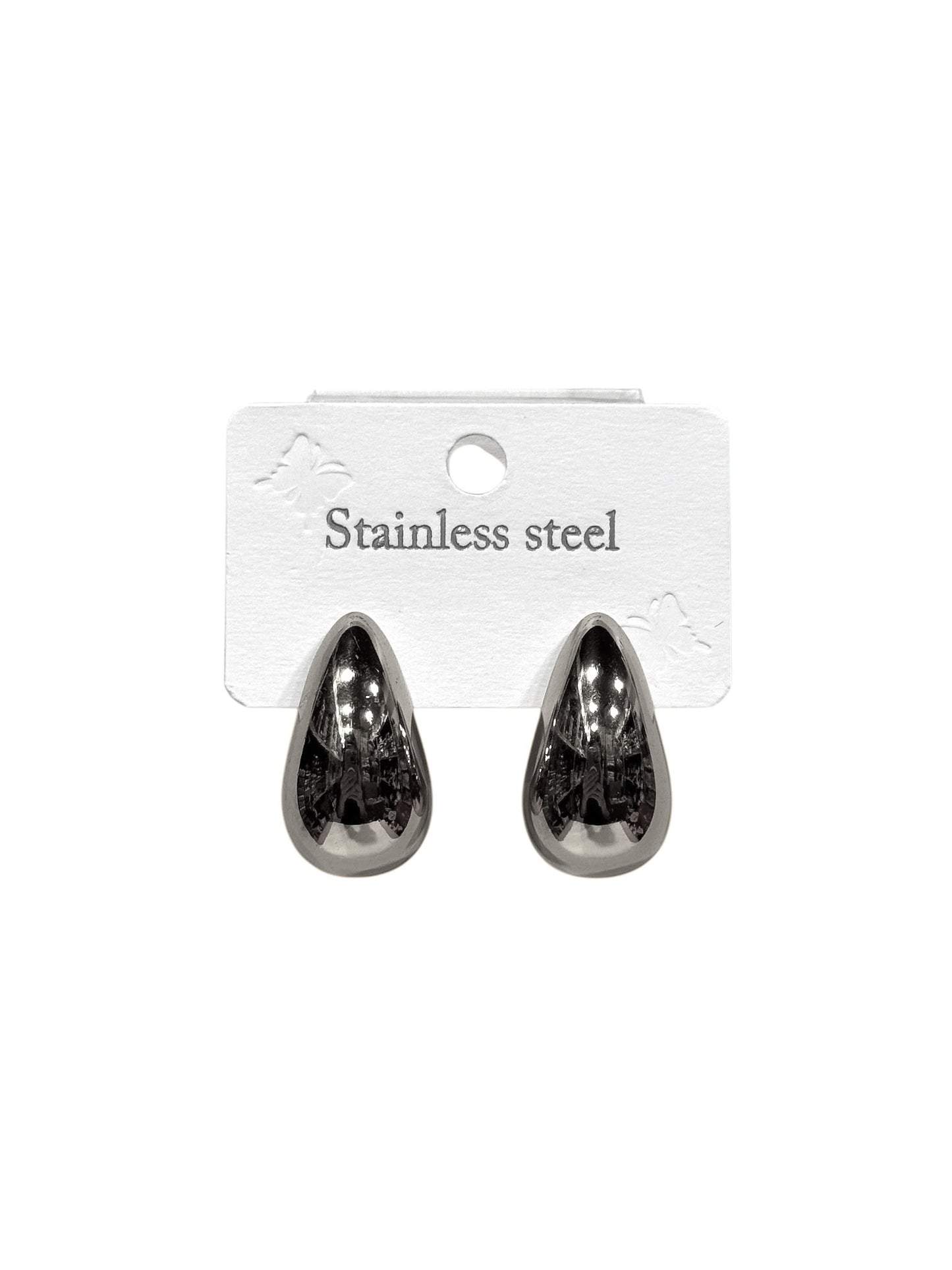 Aros de acero modelo #645 plateado