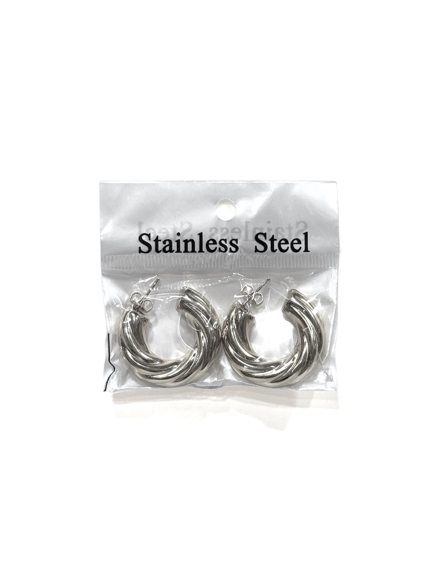 Aros de acero modelo #650 plateado