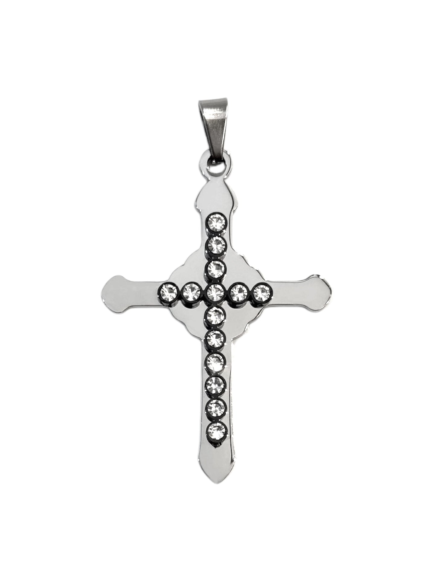 Colgante #524 cruz strass premium_1