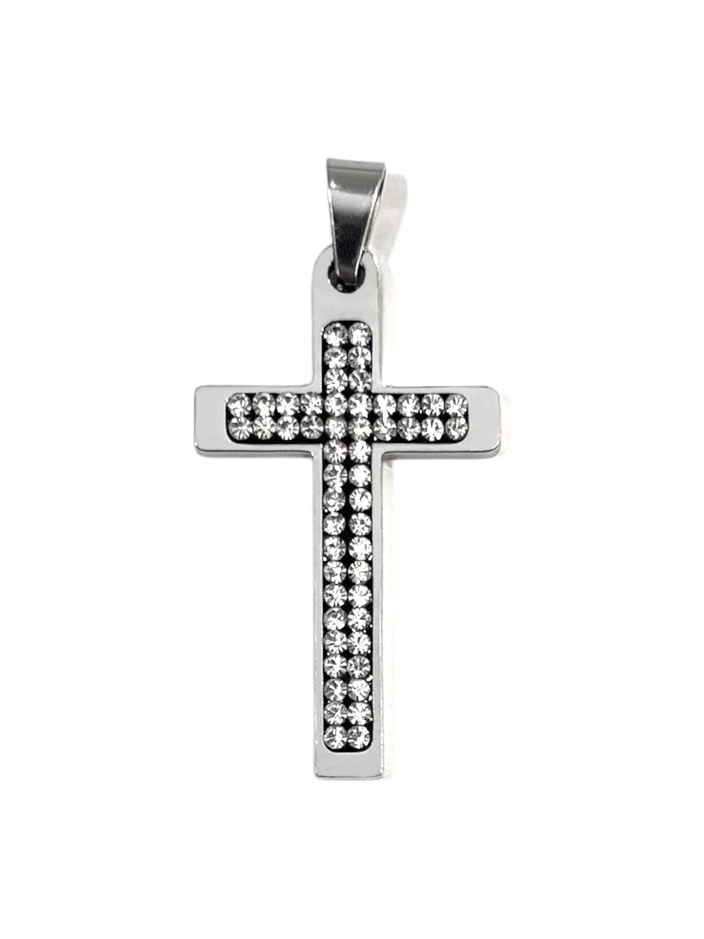 Colgante #458 cruz strass premium_3
