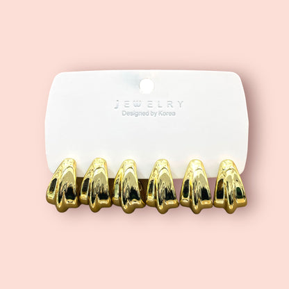 Oferta aros de fantasía #Dorado