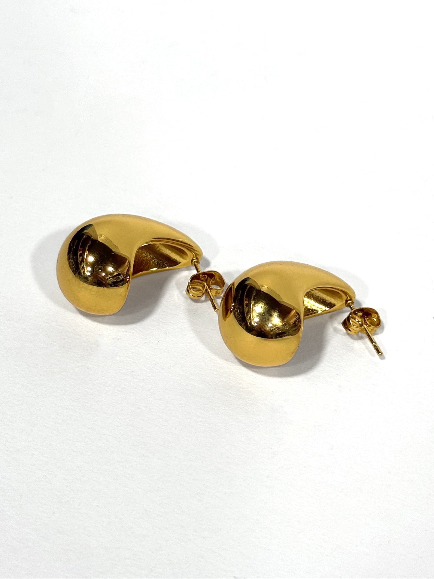 Aros de acero modelo #645 dorado