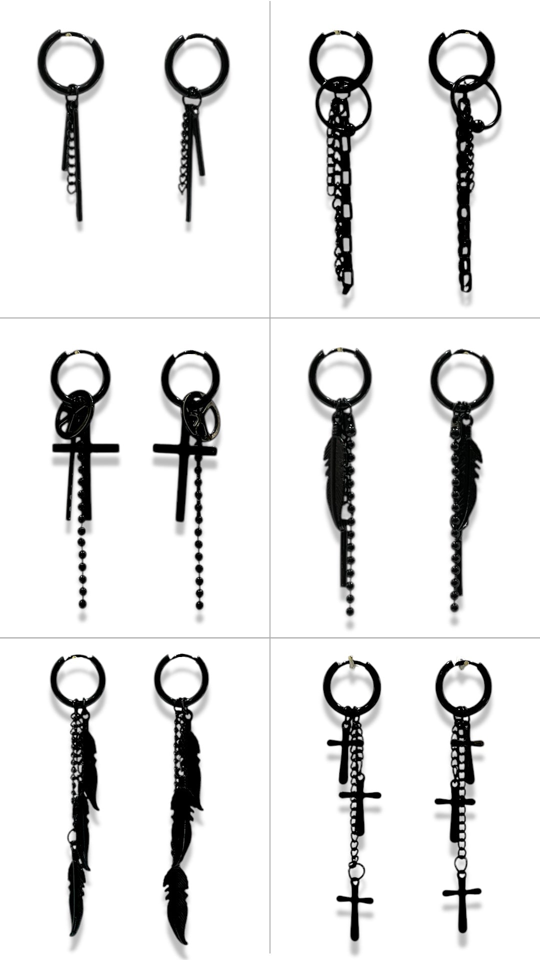 Argolla diseño B negro