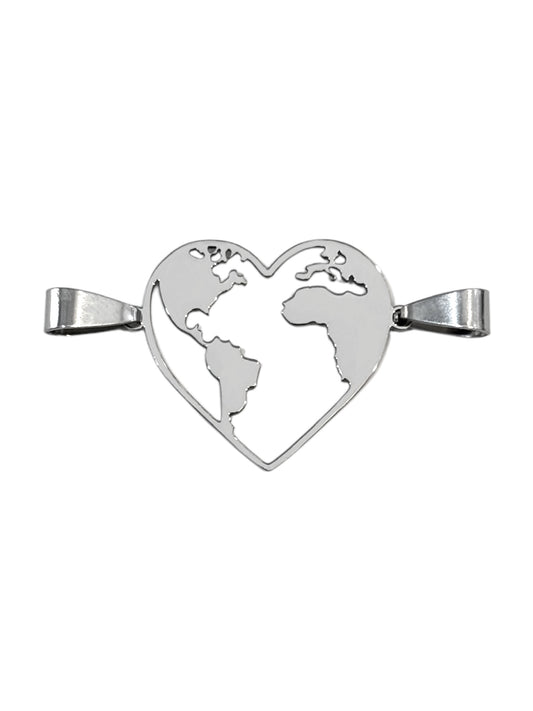 Colgante #428 corazón planeta