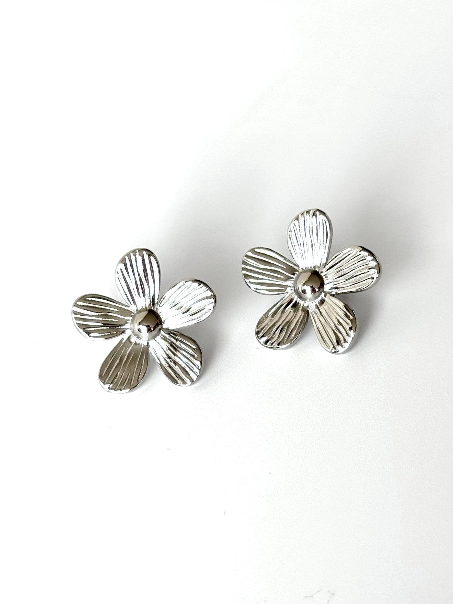 Aros de acero modelo #901 plateado