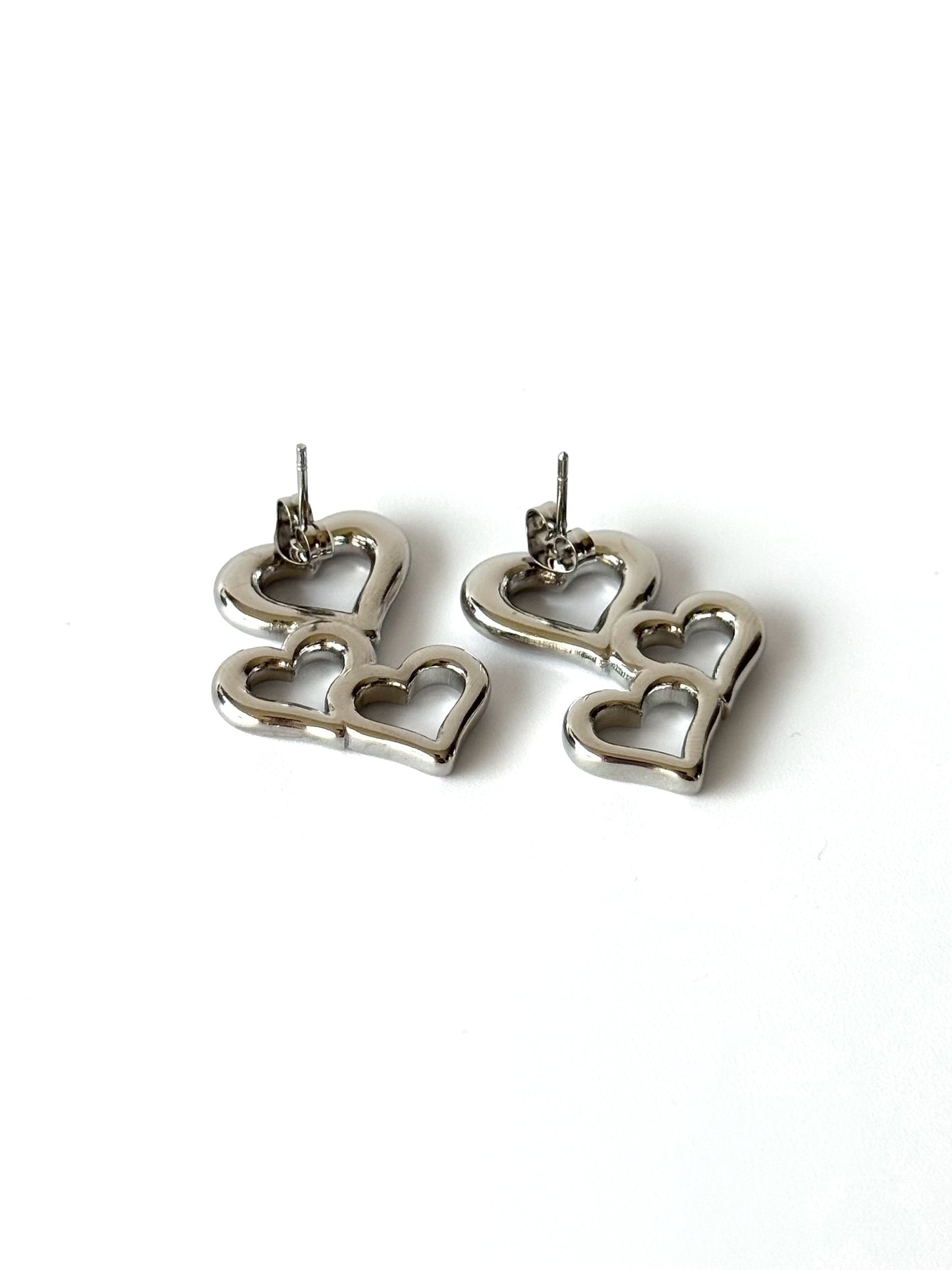 Aros de acero modelo #908 plateado