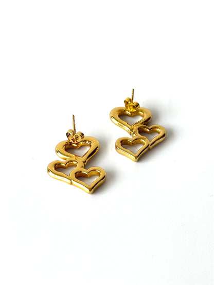 Aros de acero modelo #908 dorado