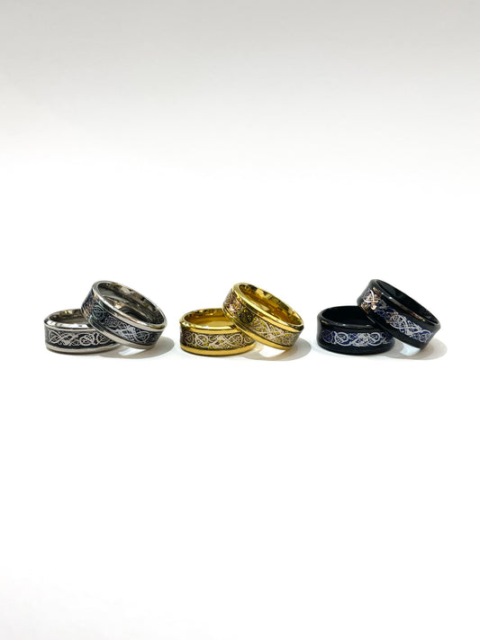 #31_ 36 ARGOLLA TIPO CELTA TRIPLE COLOR