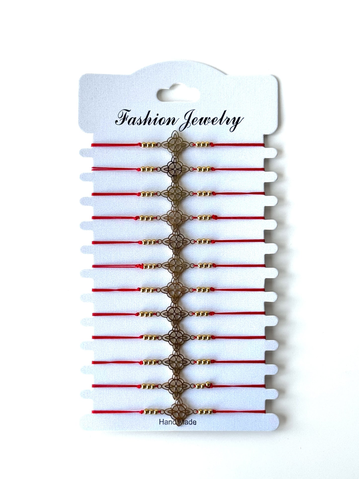 Pulsera nudo de bruja acero #1121 dorado