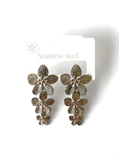 Aros de acero modelo #898 plateado