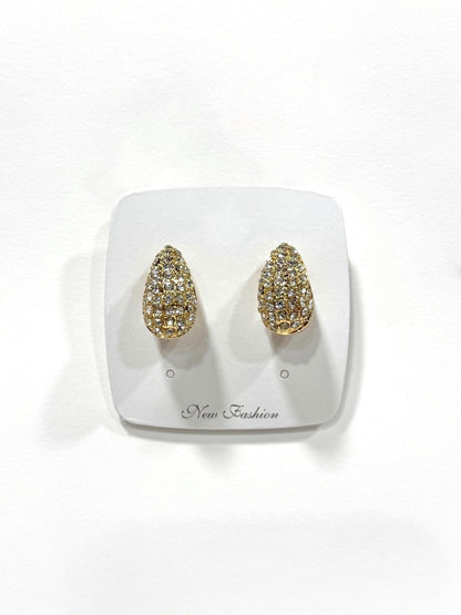 Aros Strass de fantasía #635 dorado