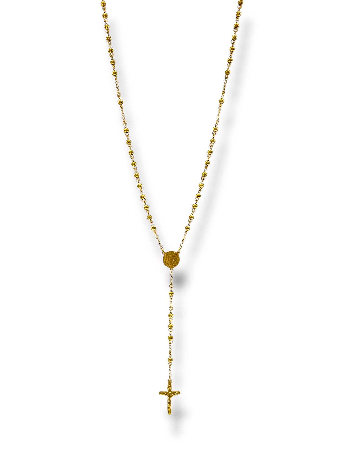 #1270 Collar Rosario_Dorado 5mm