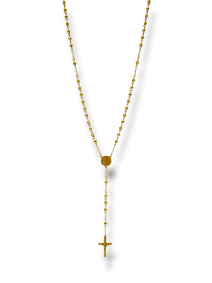 #1270 Collar Rosario_Dorado 5mm