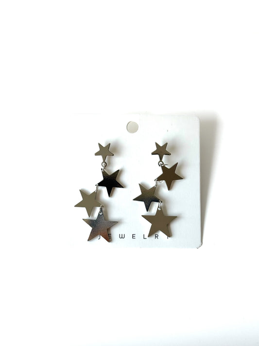 Aros de fantasía estrella #1020 plateado