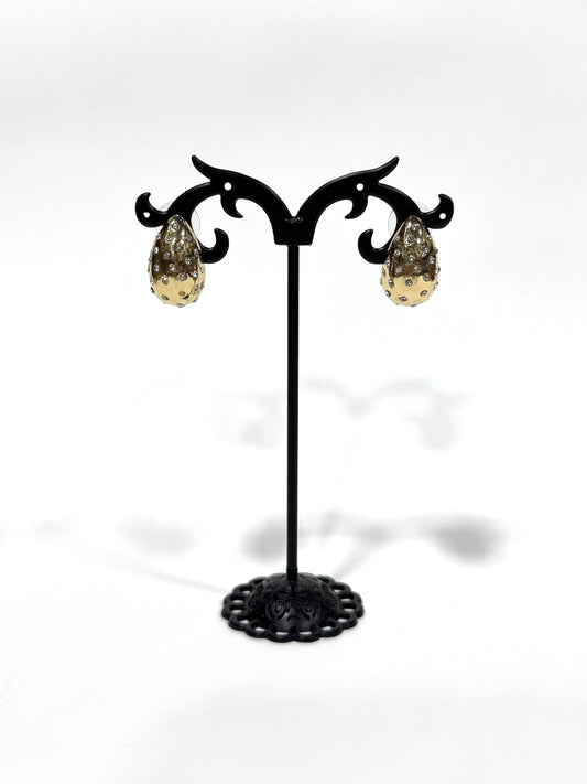 Aros Strass de fantasía #636 dorado