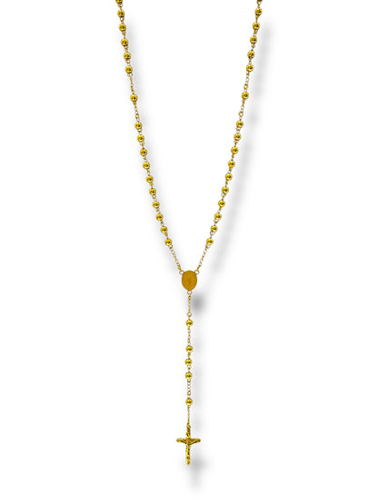 #1273 Collar Rosario_Dorado 6mm