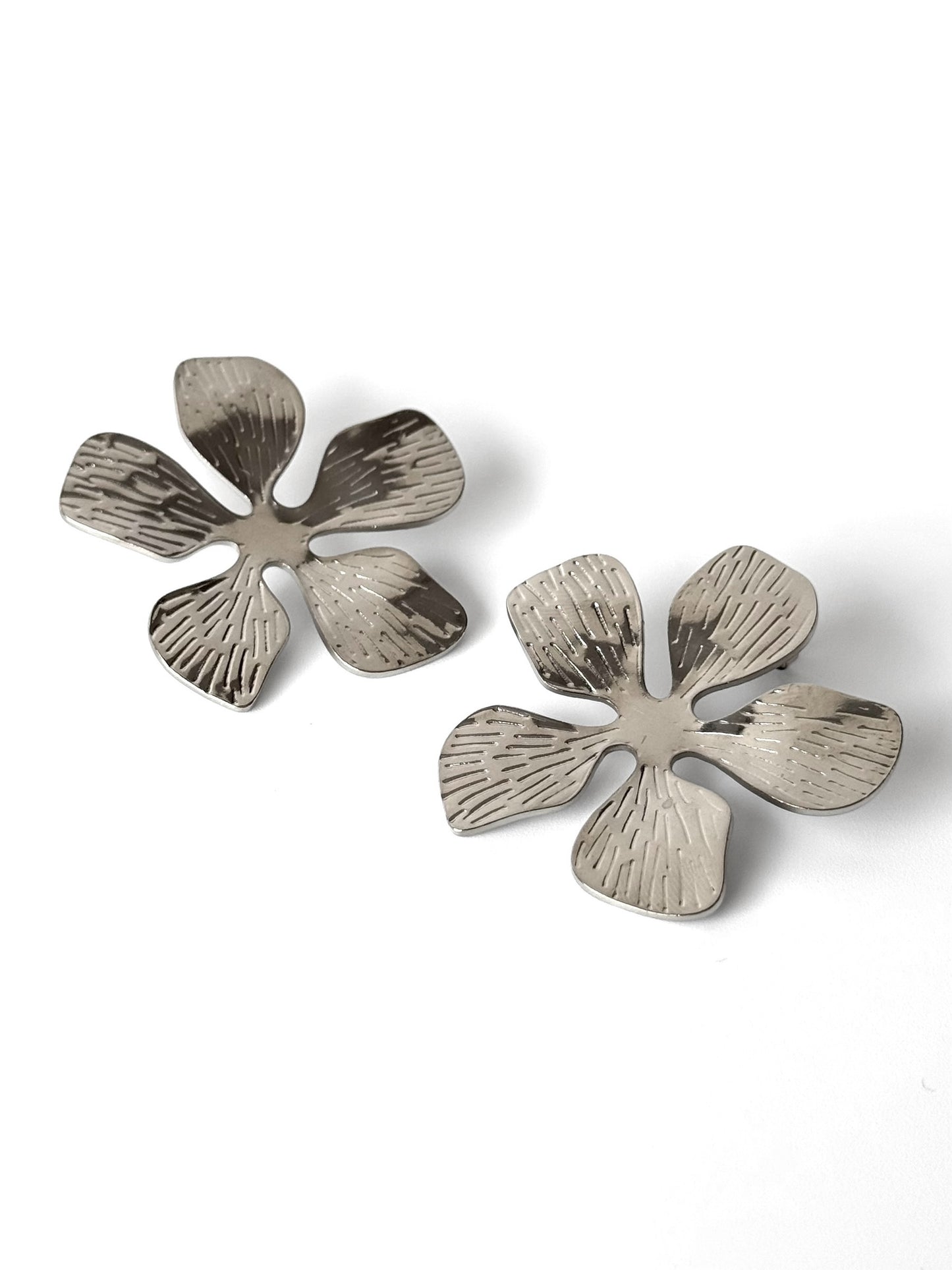 Aros de acero modelo #912 plateado