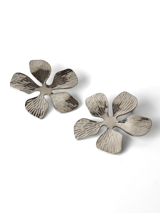 Aros de acero modelo #912 plateado