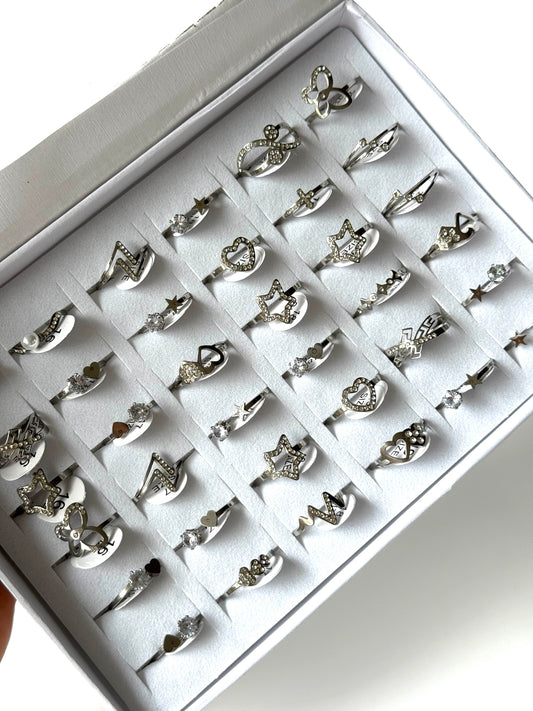 #55 ARGOLLA STRASS MULTIDISEÑO #925 plateado