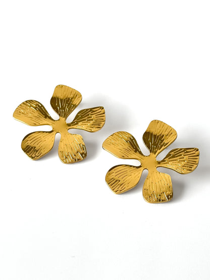 Aros de acero modelo #912 dorado