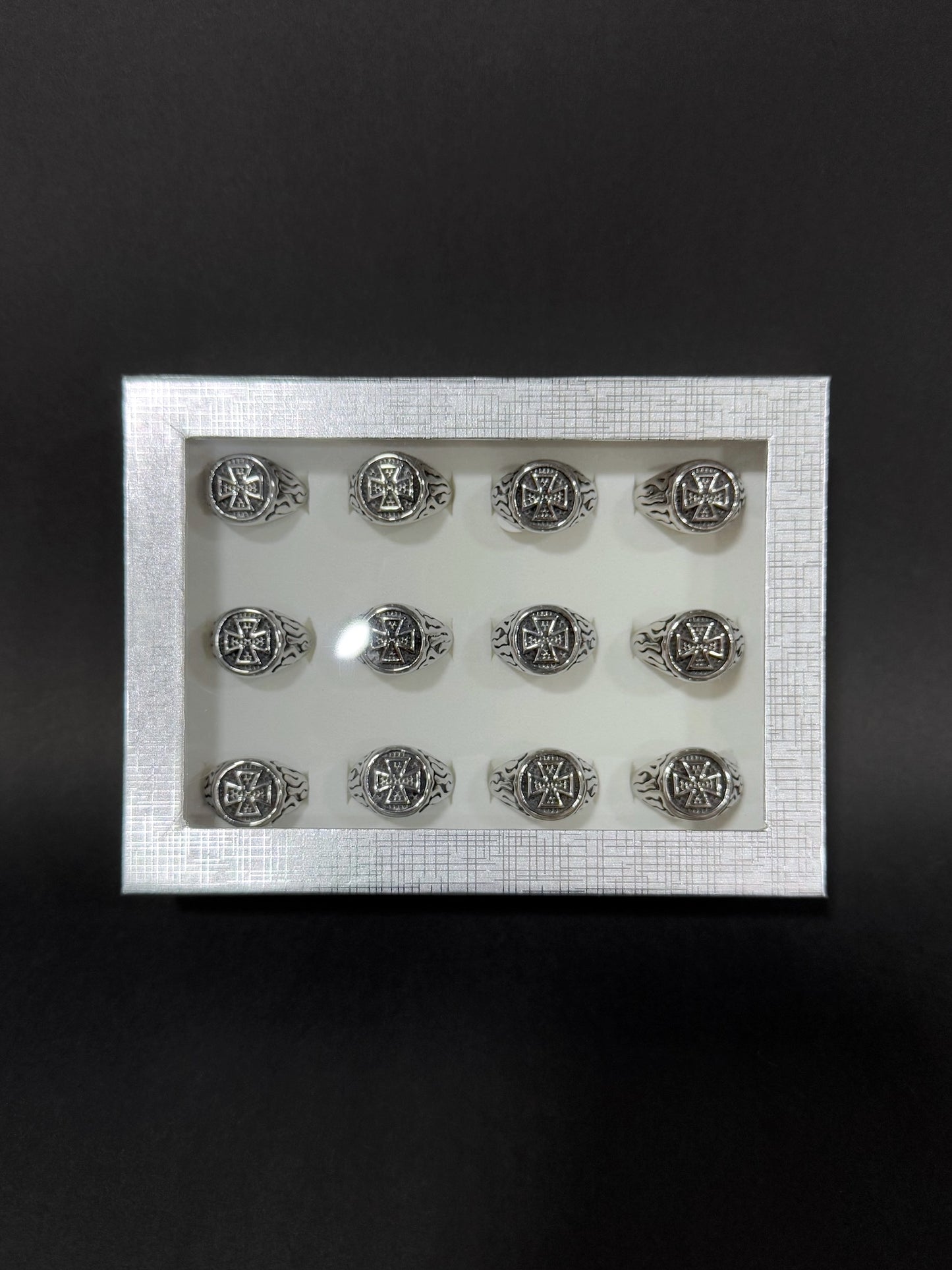 Anillo de hombre en acero vikingo #568