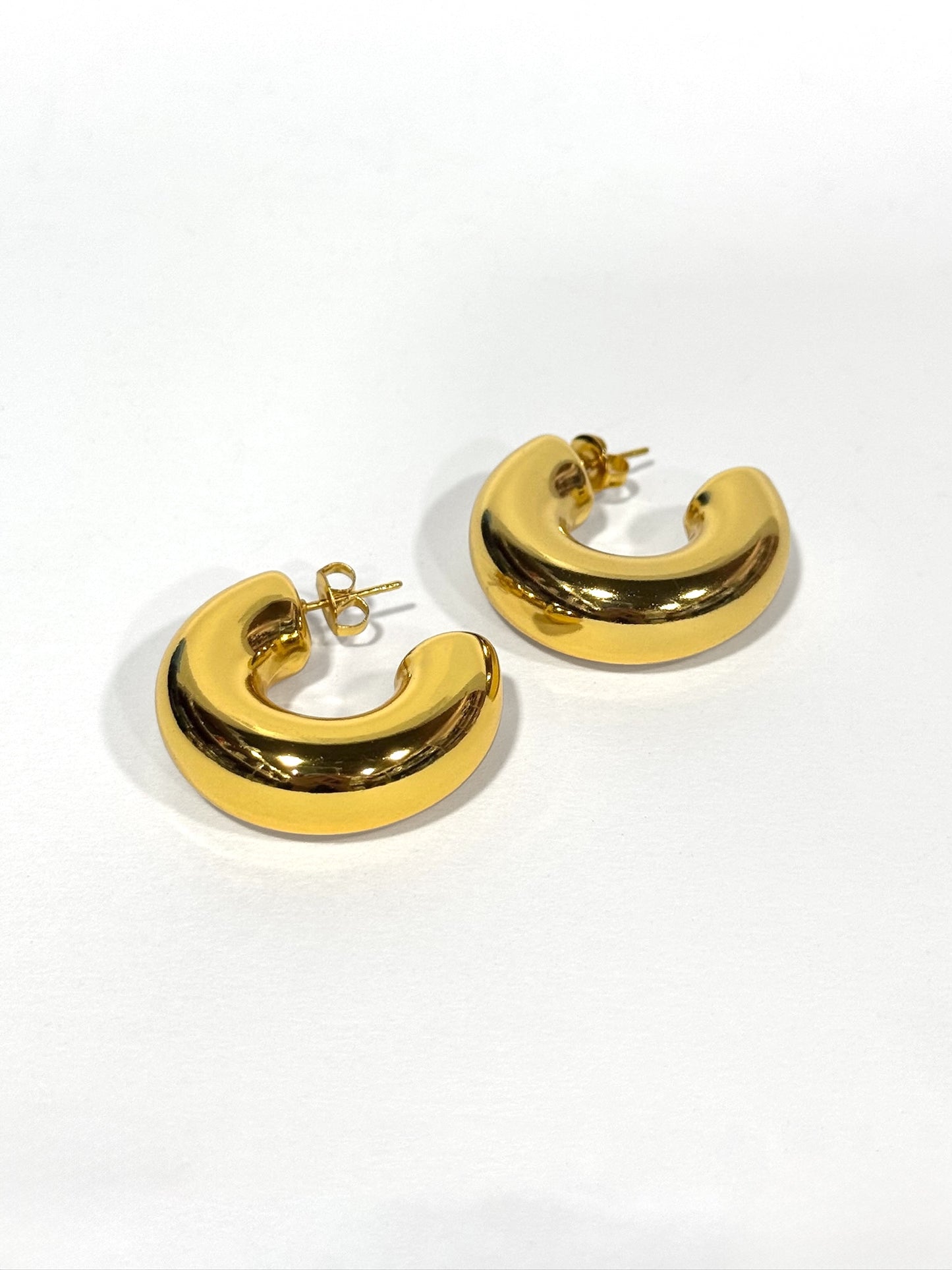 Aros de acero modelo #649 dorado