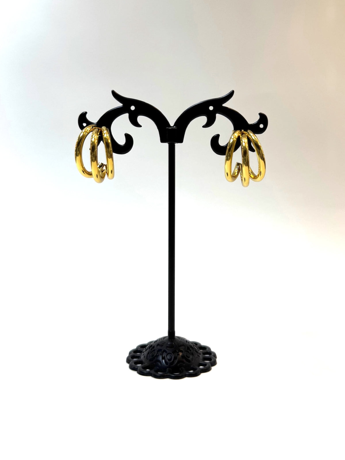 Aros 3 argollas dorado