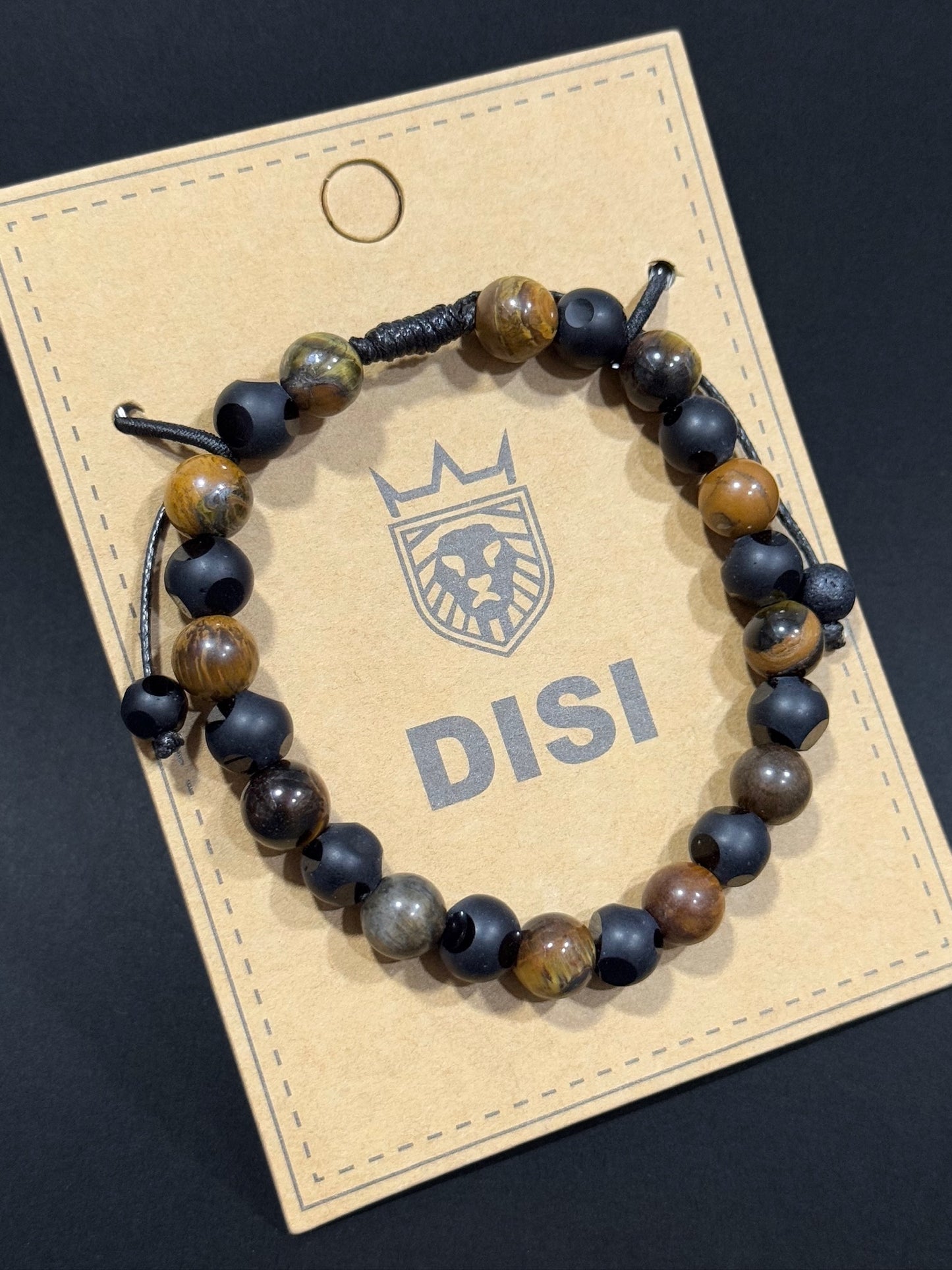 Pulsera de piedras naturales para hombre #5042