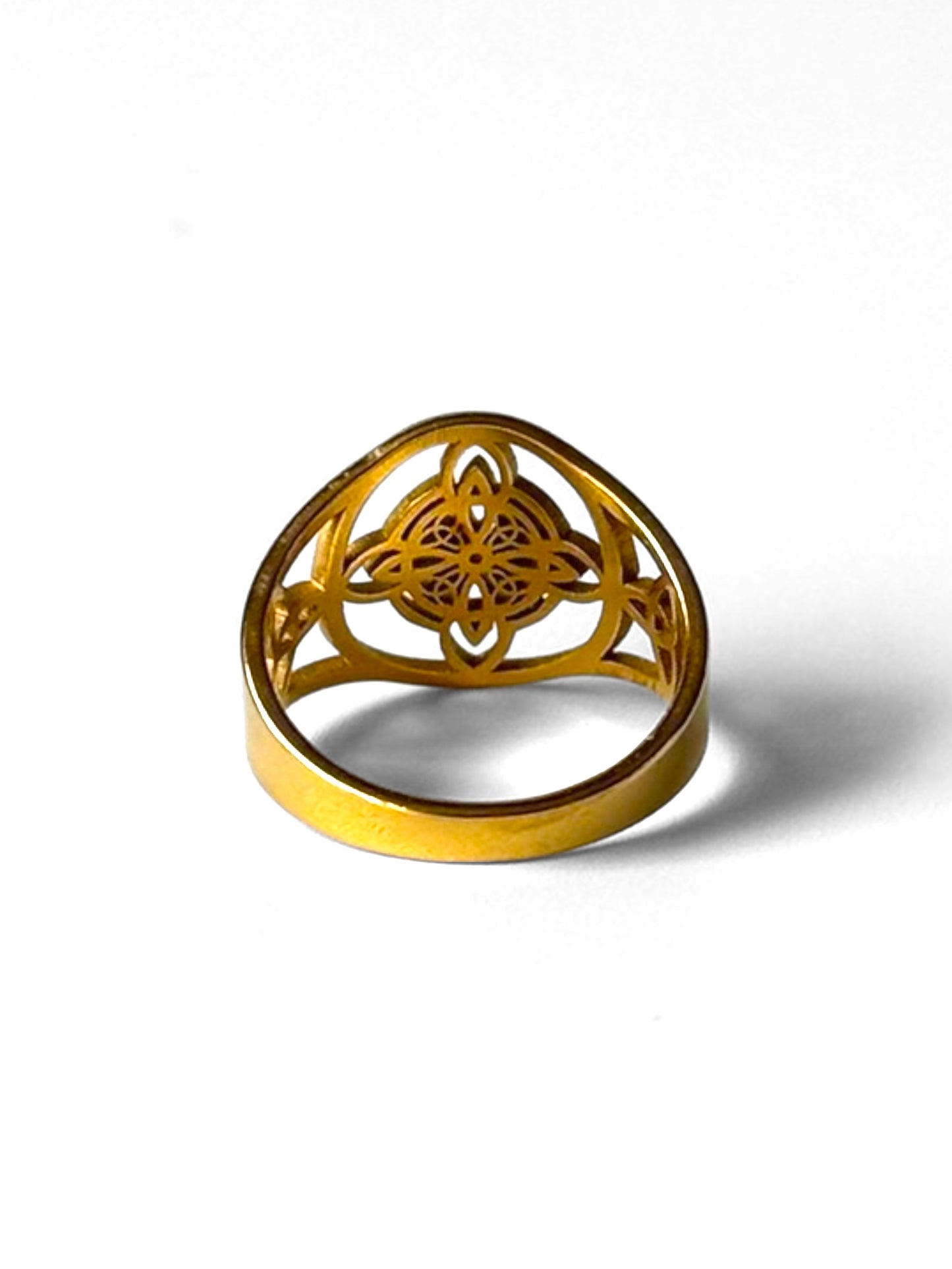 #54 ARGOLLA NUDO DE BRUJA #988 dorado