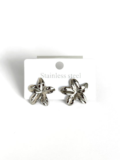 Aros de acero modelo #905 plateado